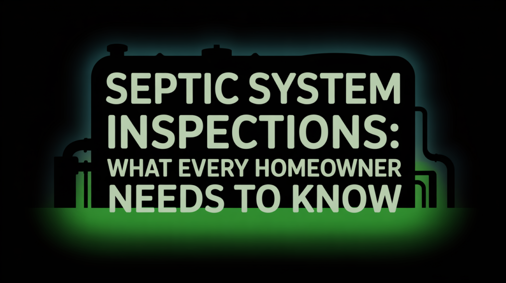 Septic System Inspections What Every Homeowner Needs to Know