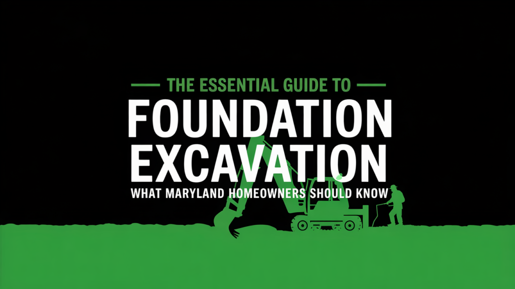 The Essential Guide to Foundation Excavation What Maryland Homeowners Should Know