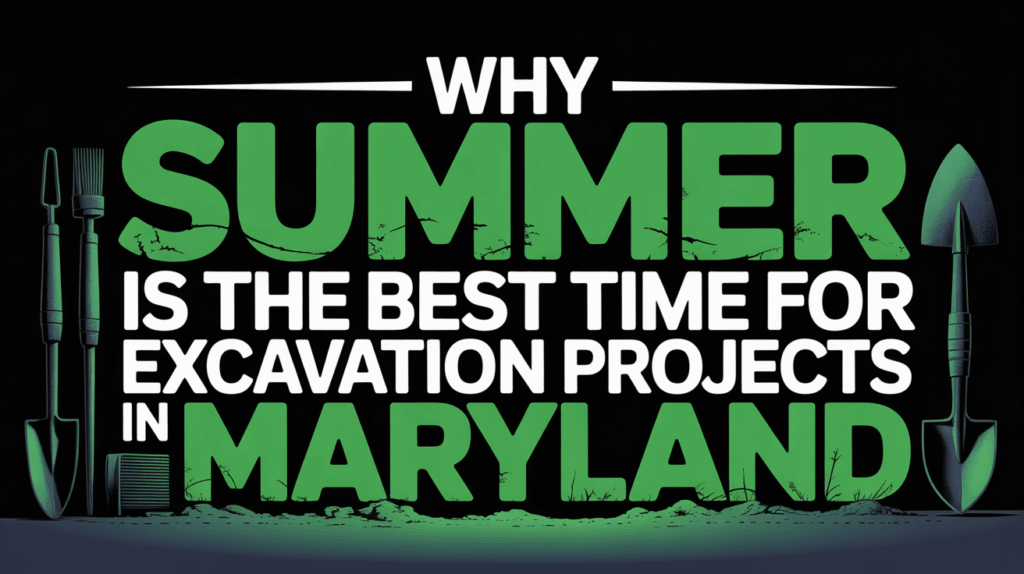 Why Summer is the Best Time for Excavation Projects in Maryland