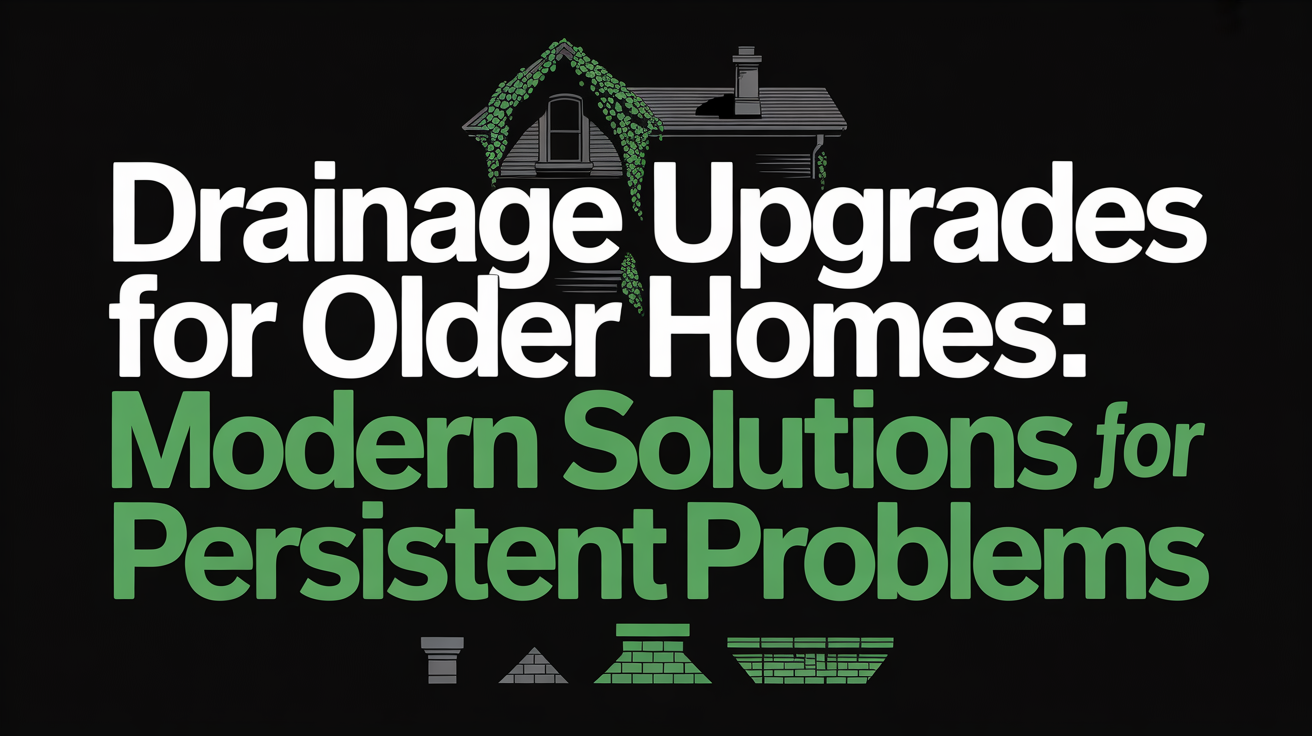 Drainage Upgrades for Older Homes: Modern Solutions for Persistent Problems