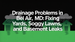 Drainage Problems in Bel Air, MD Fixing Wet Yards, Soggy Lawns, and Basement Leaks