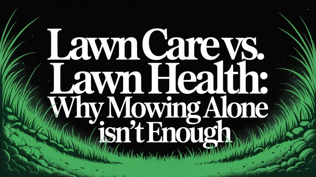 Lawn Care vs. Lawn Health Why Mowing Alone Isn’t Enough