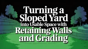 Turning a Sloped Yard Into Usable Space With Retaining Walls and Grading