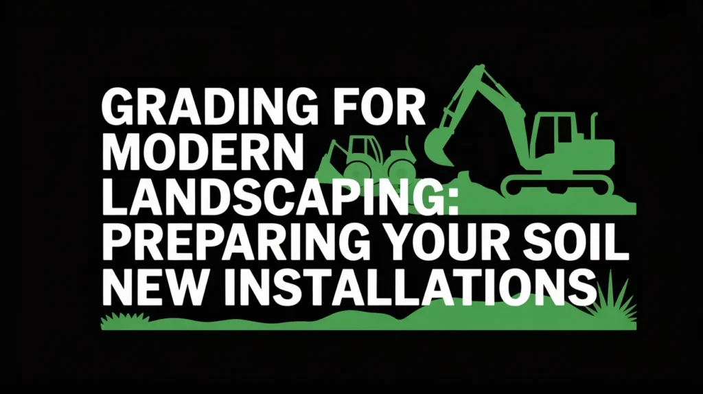 Grading for Modern Landscaping Preparing Your Soil for New Installations