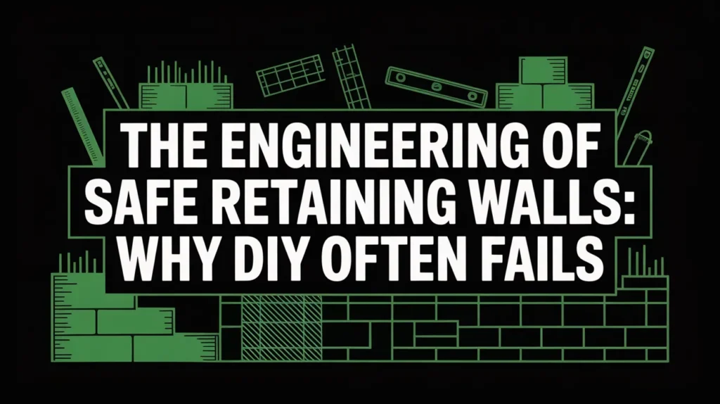 The Engineering of Safe Retaining Walls Why DIY Often Fails